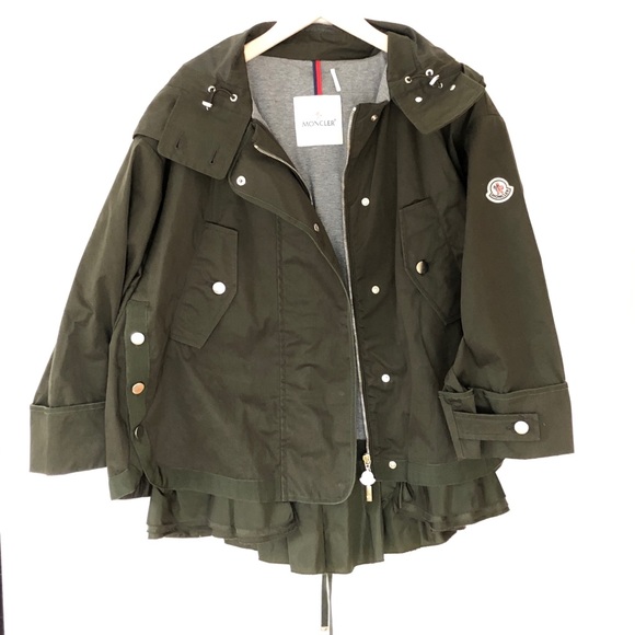 moncler olive green parka